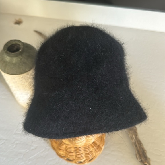 Angora black hat NWOT - Picture 2 of 4